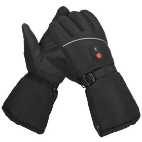 Electric Heated Gloves Battery Powered USB Touchscreen Thermal Gloves Windproof Winter Hands Warmer Unisex for Outdoor Motorcycle Cycling Skiing