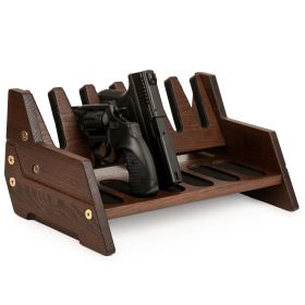 Wood Pistol Rack for Gun Safe Gun Storage for 6 Handguns or Revolvers Gun Safe Accessory Gun Safe Organizer Cabinet Storage Handmade from Ash Woo