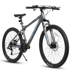 A26251 26 Inch Mountain Bike,21 Speed with High-Carbon Steel Frame Bike for Adults,Dual Disc Brake Mountain Bicycle for Men Womens Adult Bicycle (Color: as Pic)