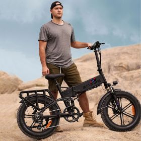 ENGWE ENGINE Pro 48V16Ah Fat Tire 750W Electric Bike Hydraulic Oil Brake Mountain Electric Bicycle (colour: black, battery: 750W 76AH)